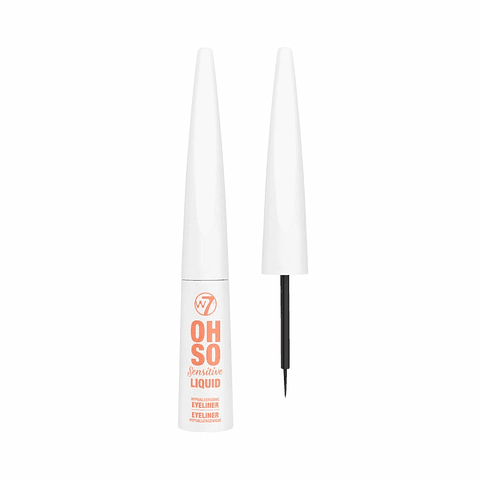 W7 - Eyeliner líquido Oh So Sensitive Hipoalergênico