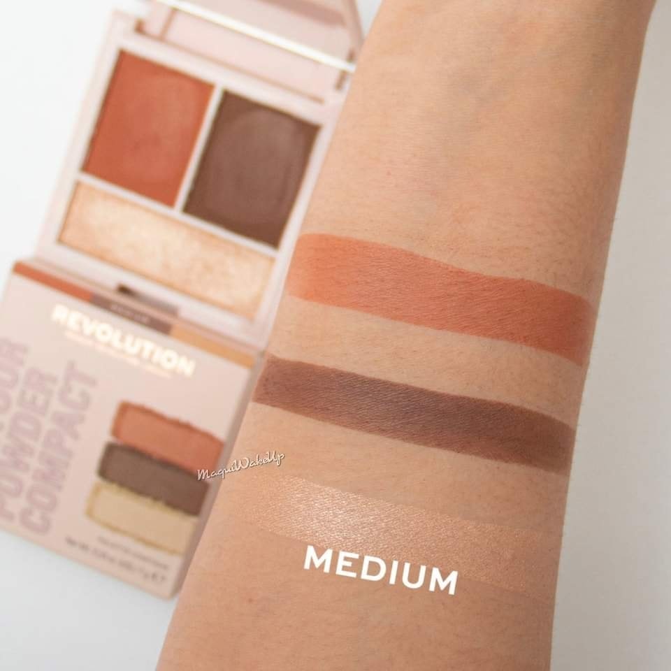Revolution - Paleta de pó Contour Contour Powder Compact - Medium 3