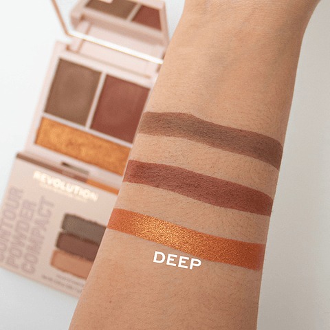 Revolution - Paleta de pó Contour Contour Powder Compact - Deep