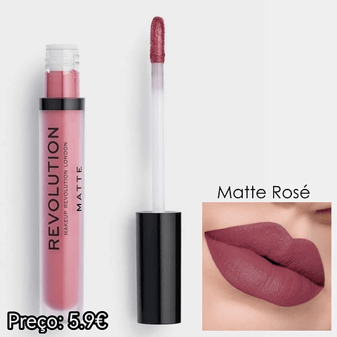 Revolution - Batom líquido Matte Lip - Rosé