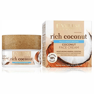 Eveline Cosmetics - Rich Coconut Creme nutritivo rejuvenescedor com probióticos (Dia/Noite)