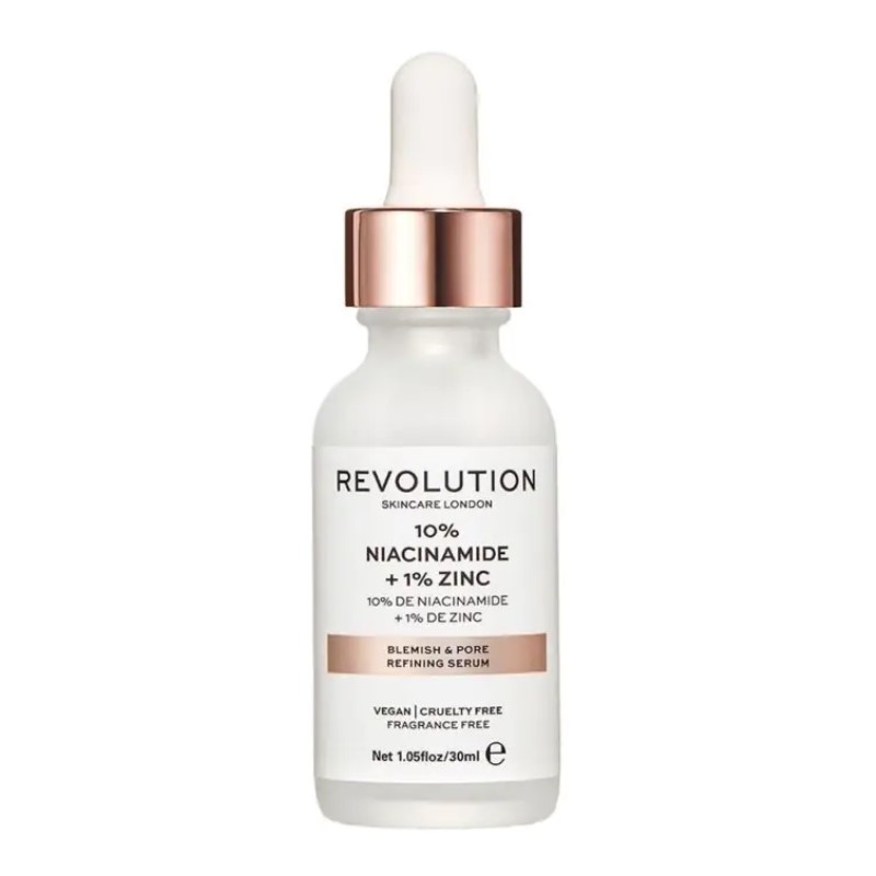 Revolution Skincare - Sérum minimizador de poros 10% Niacinamida + 1% Zinco 1
