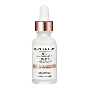 Revolution Skincare - Sérum minimizador de poros 10% Niacinamida + 1% Zinco