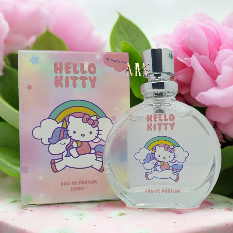 Sanrio - Perfume 15ml Hello Kitty Unicorn Rainbow - Morango