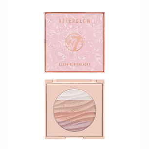 W7 - Iluminador e blush em pó Afterglow