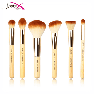 Jessup Beauty - Conjunto de 6 pincéis de Bambu - T144