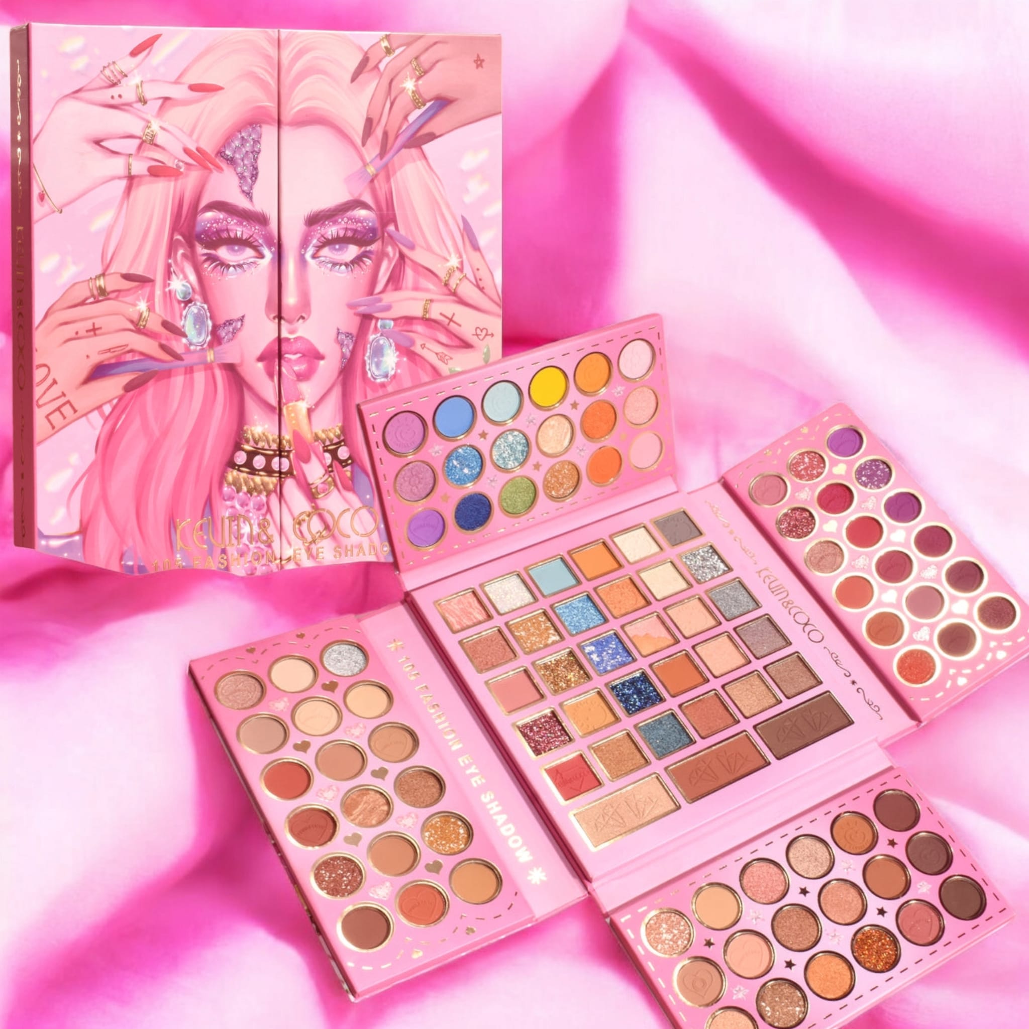 Kevin & Coco - Paleta de sombras Glam - 105 cores 1