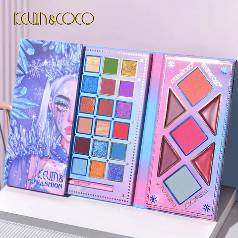 Kevin & Coco - Paleta de sombras Ice Queen - 50 cores