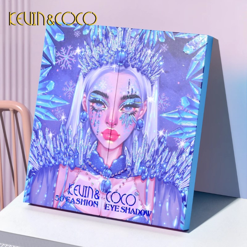 Kevin & Coco - Paleta de sombras Ice Queen - 50 cores 2