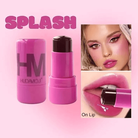 Hudamoji - Jelly Tint - Stick de Cor para Lábios e Maçãs do Rosto - SPLASH