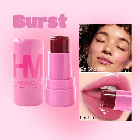 Hudamoji - Jelly Tint - Stick de Cor para Lábios e Maçãs do Rosto - BURST