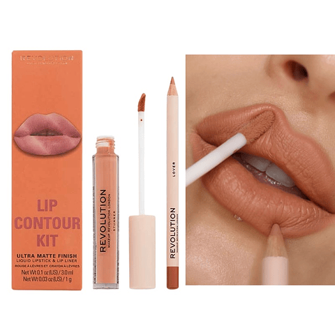 Revolution - Kit de contorno labial - Lover