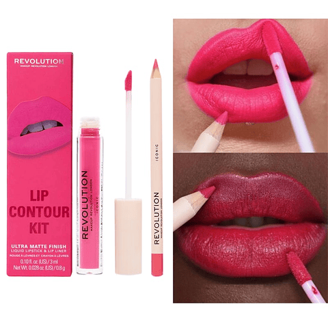 Revolution - Kit de contorno labial - Iconic