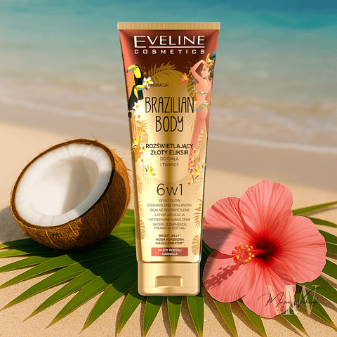 Eveline Cosmetics - *Brazilian Body* Creme Hidratante Iluminador Corporal