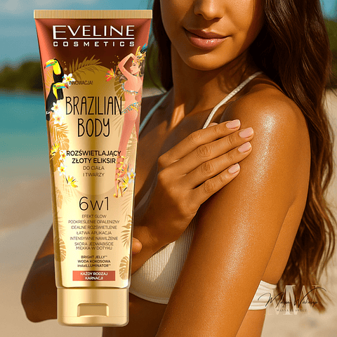 Eveline Cosmetics - *Brazilian Body* Creme Hidratante Iluminador Corporal