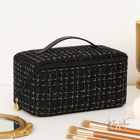 Bolsa de maquilhagem/skincare TweedLuxe Box - Noir
