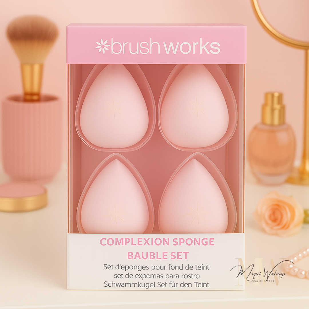 Brushworks  - Conjunto de 4 Esponjas Complexion 1