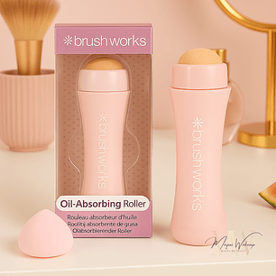 Brushworks  - Roller Absovente de oleosidade – Pedra Vulcânica