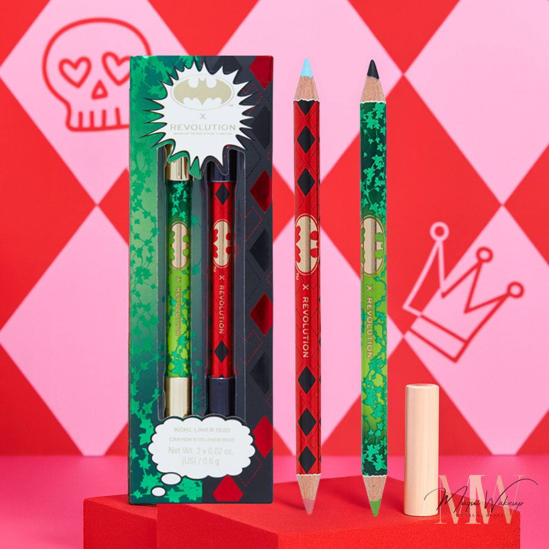 Revolution *DC Poison Ivy & Harley Quinn* - Conjunto de lápis de olhos 1