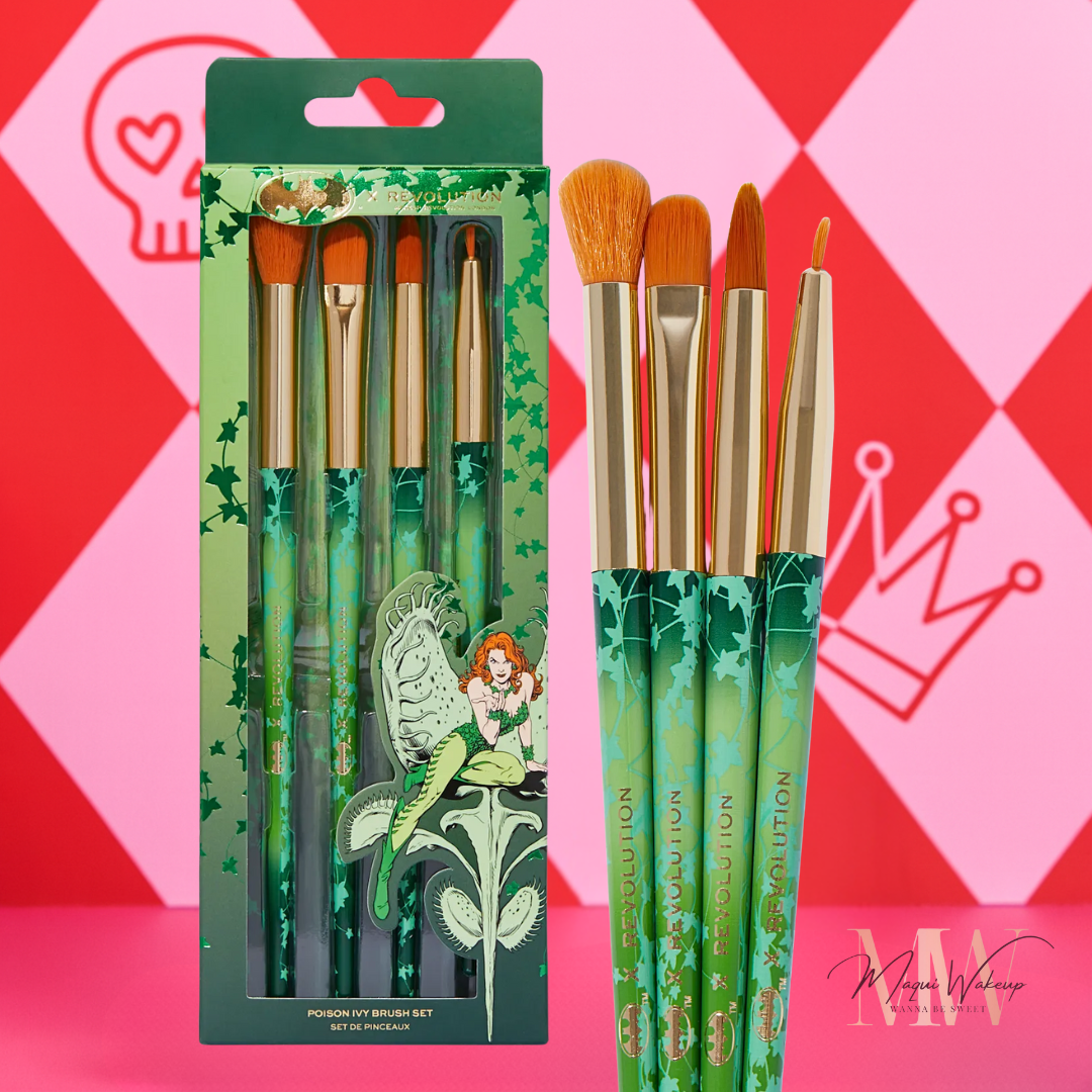 Revolution *DC Poison Ivy & Harley Quinn* - Conjunto de pincéis para olhos 1