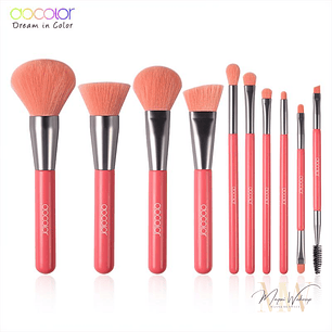 Docolor - Conjunto de 10 pincéis Neon - Orange