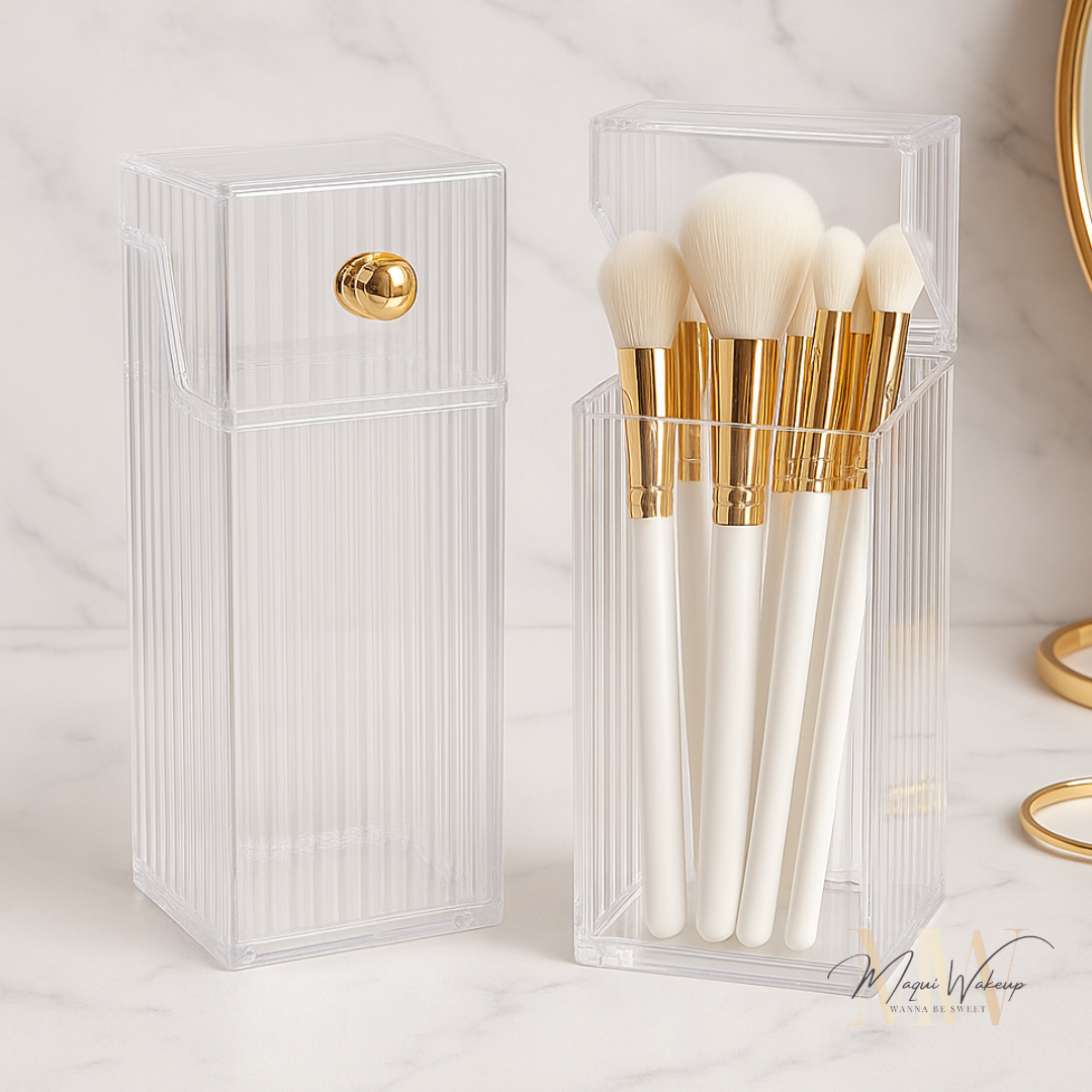 Maquiwakeup . Porta-Pincéis em Acrílico Transparente 1