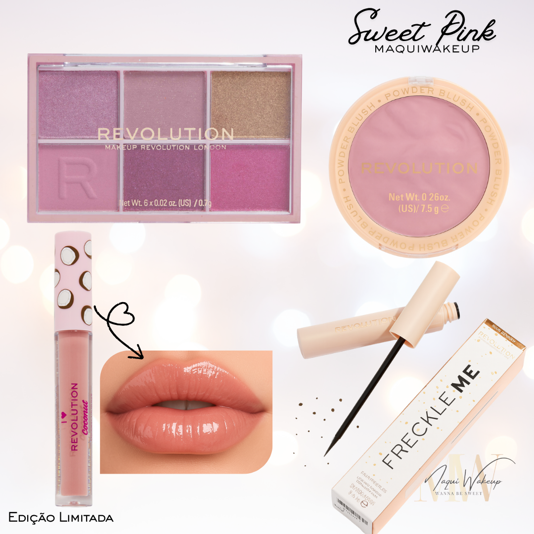 Maquiwakeup x Revolution - Coffret Sweet Pink – Edição Limitada 1