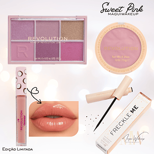 Maquiwakeup x Revolution - Coffret Sweet Pink – Edição Limitada