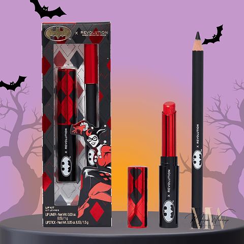 Revolution *DC Dangerous Red Harley Quinn* - Kit Labial Harley Quinn