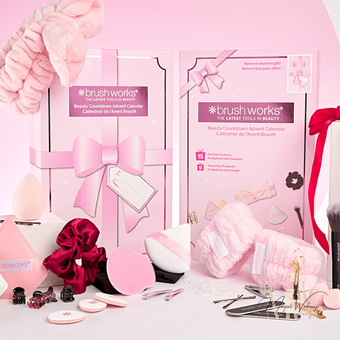 Brushworks  - Calendário do Advento Beauty Countdown 24 dias