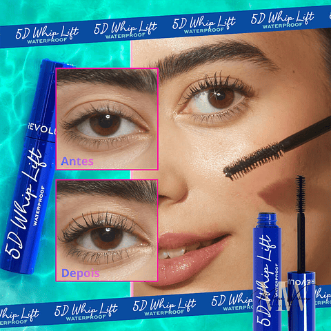 Revolution - Máscara de Pestanas 5D Whip Lift Waterproof