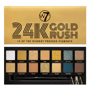 W7 - Paleta de Pigmentos Prensados ​​24K Gold Rush