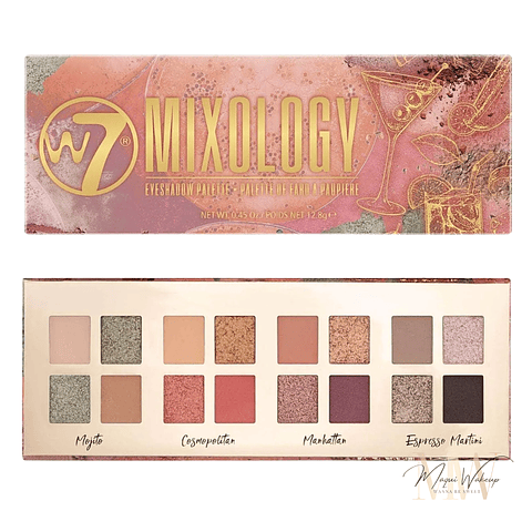 W7 – Paleta de Sombras Mixology