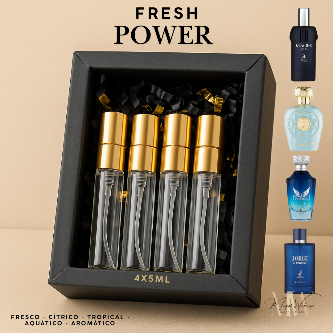 Maquiwakeup - Coffret Fresh Power – Men’s Discovery Box (4 x 5ml) 1