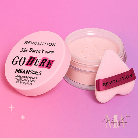 Revolution x Mean Girls – Pó Solto Cherry Pink (Edição Limitada 20º Aniversário)