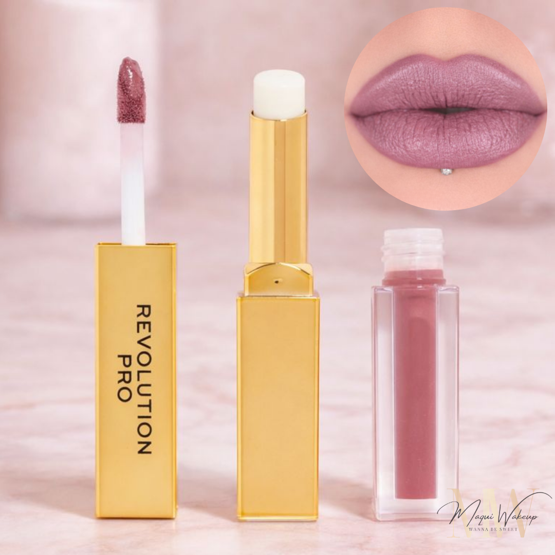 Revolution Pro – Batom Líquido + Bálsamo Duo Supreme Stay 24HR - Seclusion 1