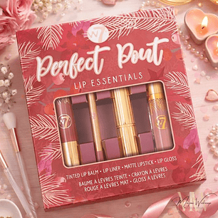W7 – Conjunto labial Perfect Pout Lip Essentials