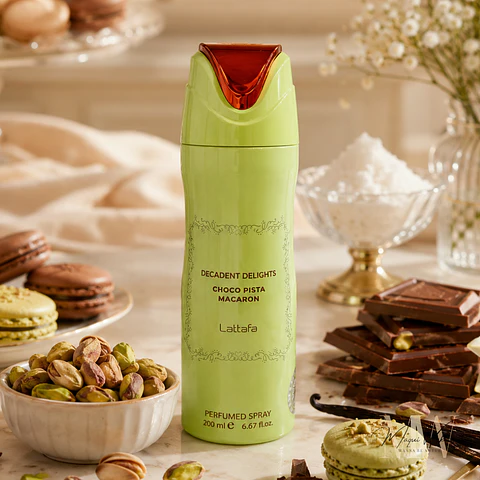 Lattafa - Spray Perfumado Choco Pista Macaron 200ml
