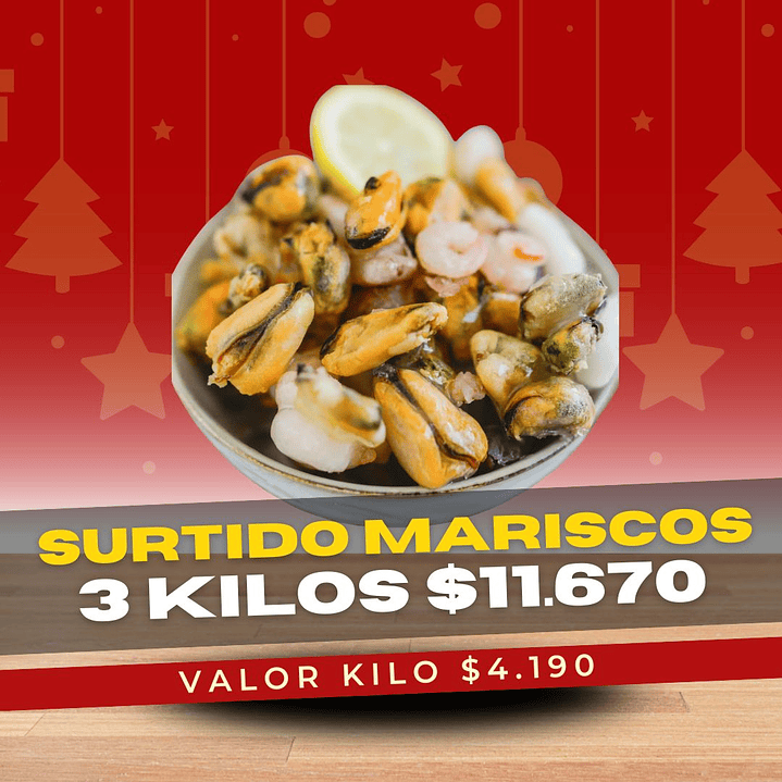 Surtido Mariscos 3 Kilos 1