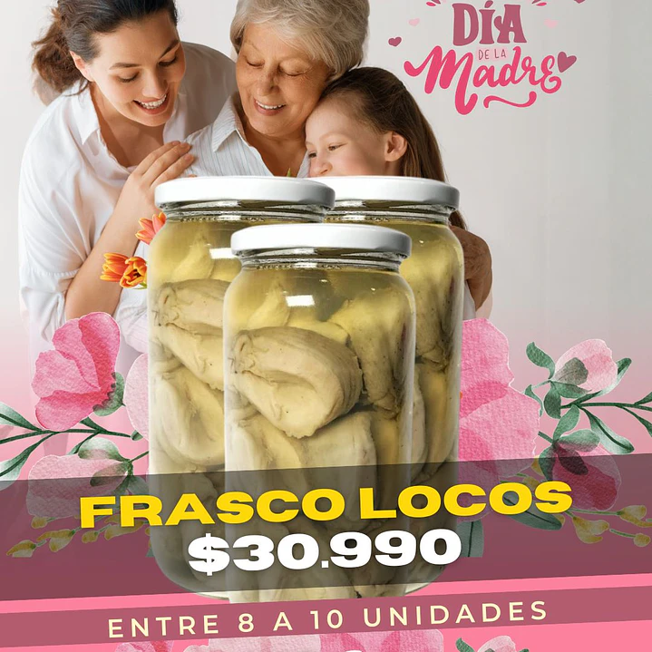 Locos en Conserva – Frasco (8 a 10 unidades) 1