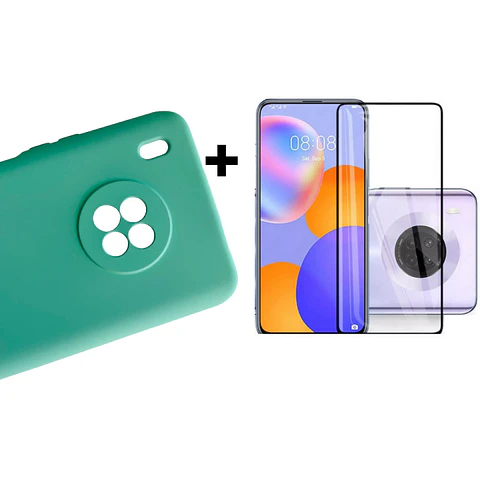 Carcasa Para Huawei Y9A Silicona Color + Mica  