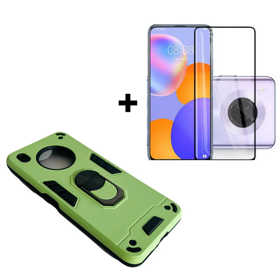 Carcasa Para Huawei Y9A Golpes Anillo + Mica   3