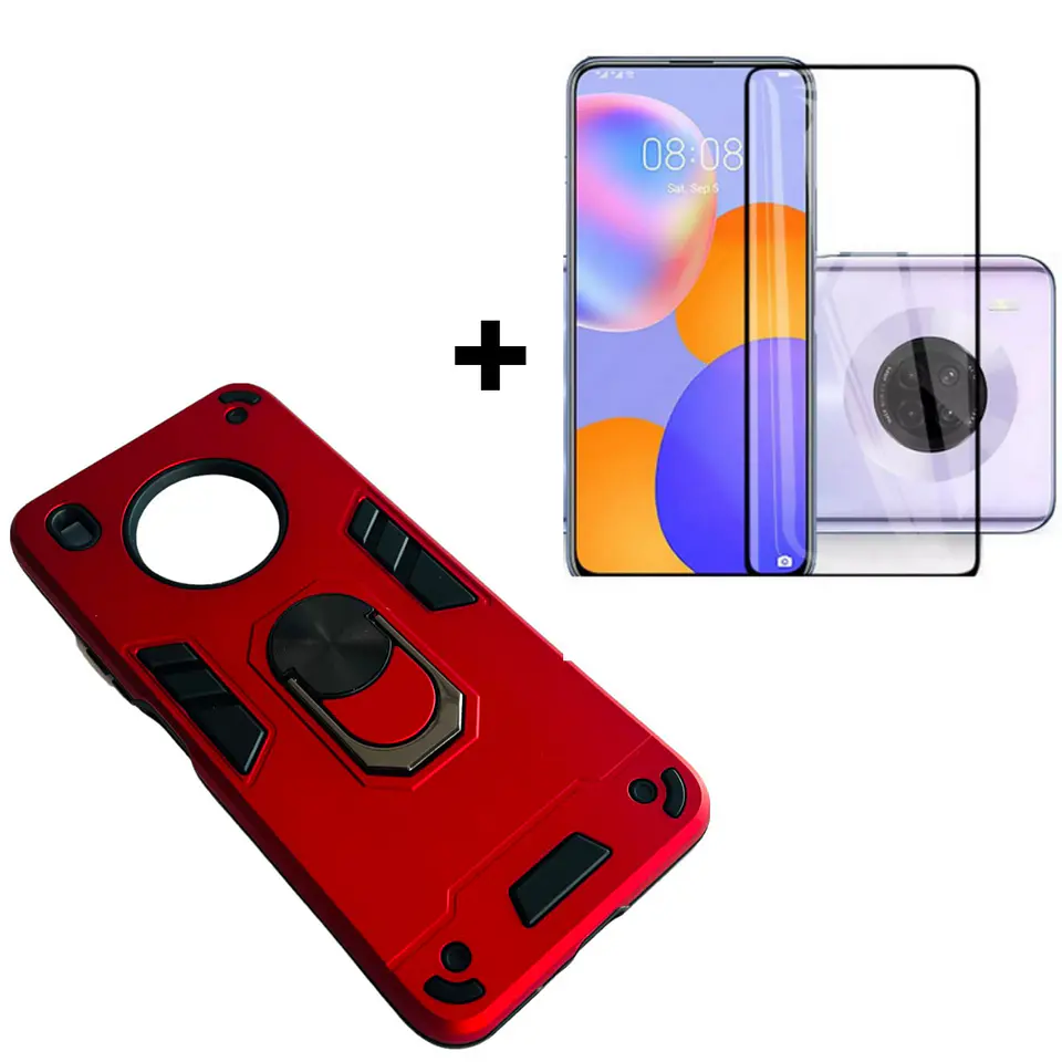 Carcasa Para Huawei Y9A Golpes Anillo + Mica   5