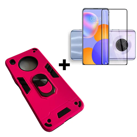 Carcasa Para Huawei Y9A Golpes Anillo + Mica  
