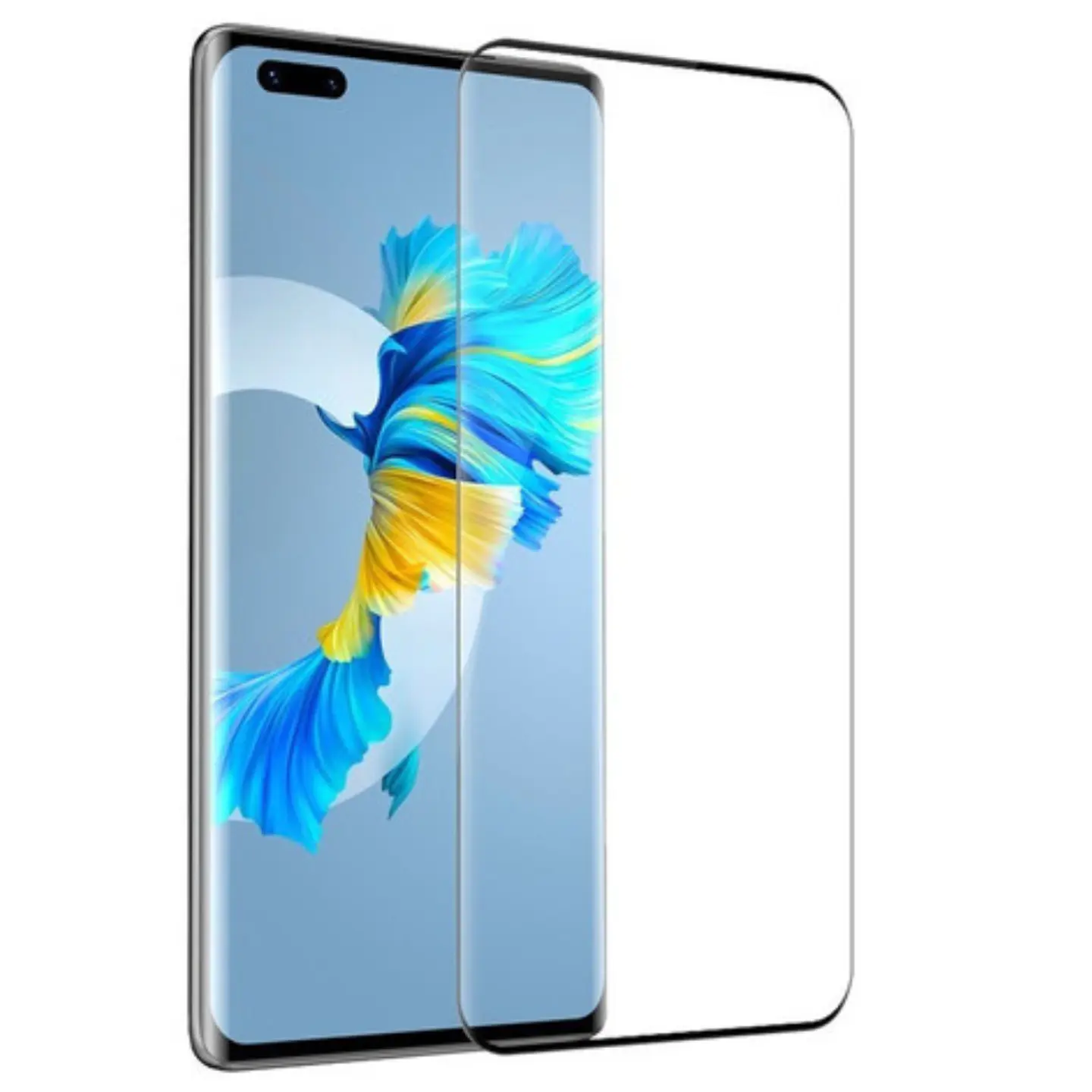 Mica Lámina Vidrio Templado Curvo Completa Para Huawei Mate 40 Pro 1