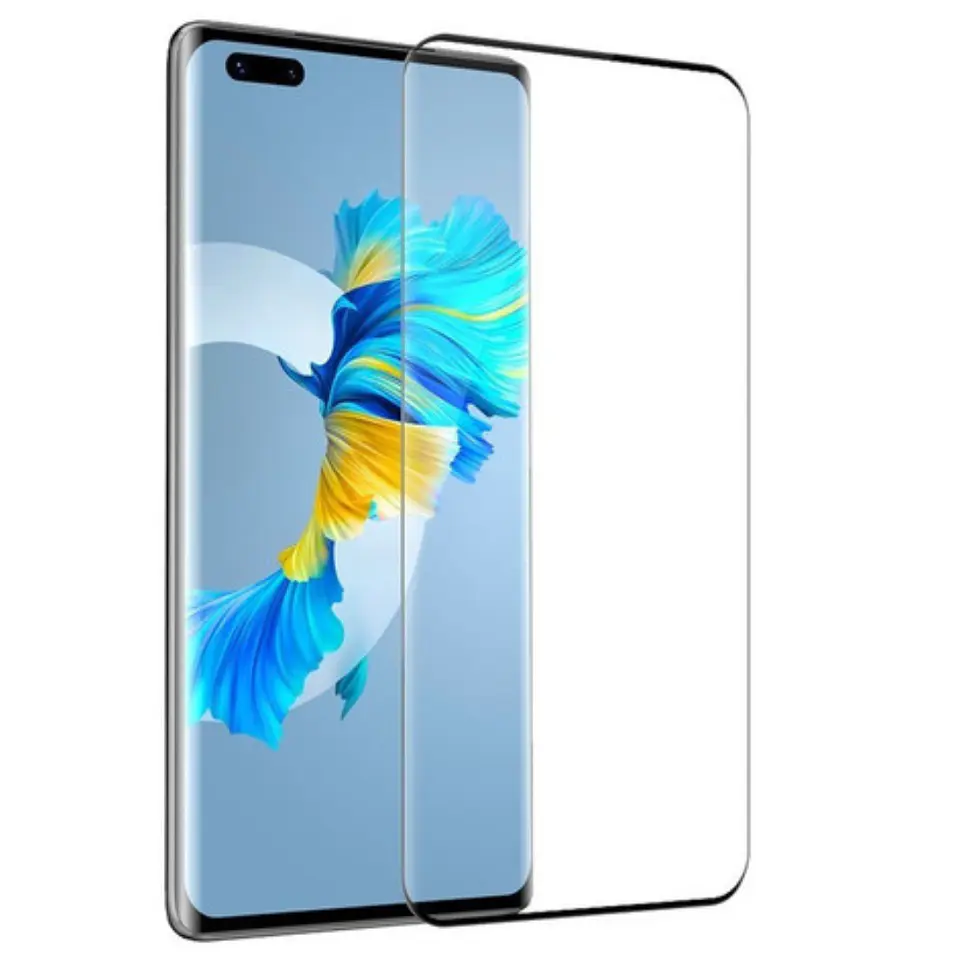 Mica Lámina Vidrio Templado Curvo Completa Para Huawei Mate 40 Pro 1