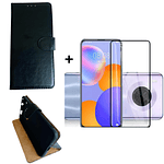 Carcasa Para Huawei Y9a Flip Cover Agenda + Mica Lámina 