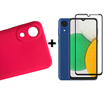 Carcasa Para Samsung A03 Core Silicona Color + Mica Lámina