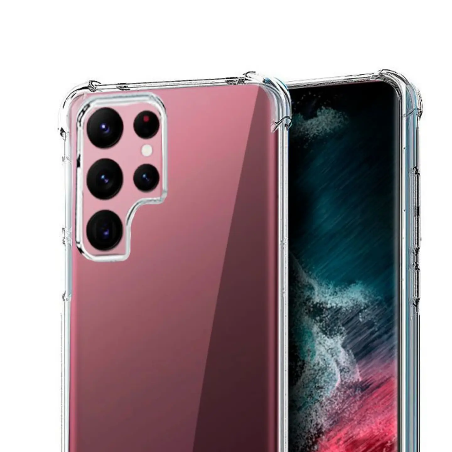 Carcasa Para Samsung S22 Ultra Transparente Reforzada 1
