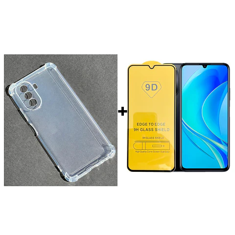 Carcasa Para Huawei Nova Y70 Transparente + Mica Lámina